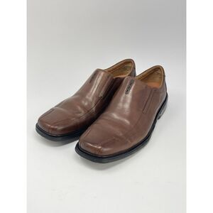 Clarks UnStructured Brown Leather Loafer Slip-On Casual Shoes Mens Size 14 M